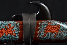 Grenadillo  Native American Flute, Minor, Mid G#-4, #F43A